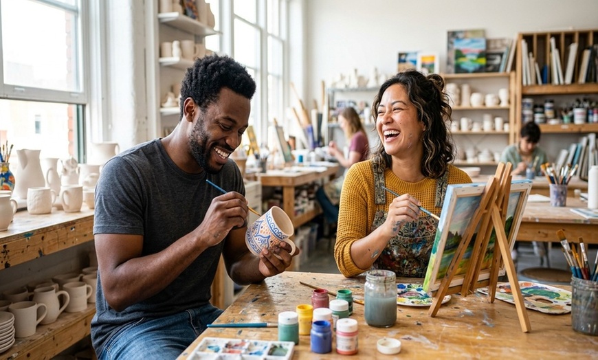 Image 2: Up to 25% Off Open-Studio Ceramics/Pottery Painting 