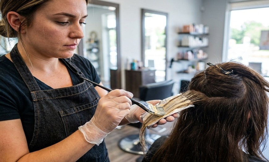 Image 3: Up to 43% Off on Salon - Hair Color / Highlights - Roots at Trichology Trends Institute of Cosmetology
