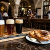 Image 4: Indulge in a German Bier Sampler with Pretzels for Two People at Helga's German Restaurant and Deli, up to 32% off
