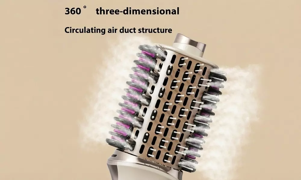 Cepillo eléctrico moldeador de aire caliente con 3 funciones