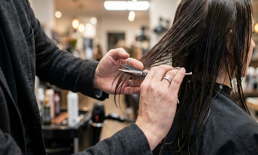 Image 2: Cut w/ Full Balayage or Root Touch Up, Deep Conditioning w/ Blow Dry