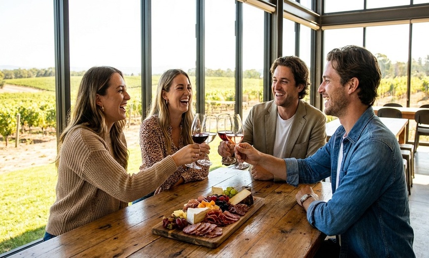 Image 2: Delight w/ Tasting for Two w/ Mini Charcuterie Box or Tasting For Four