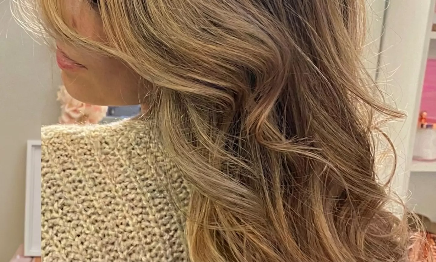 Elevate Your Look: Haircut with Condition, Blowdry and Balayage/Touchup at Str8 Glam By Val (Up To 51%  Off)
