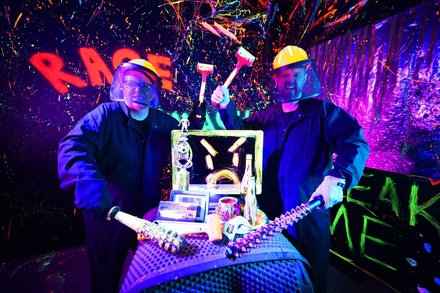 Rage Room for 1 — $30 (includes Premium Weapon Upgrade + $20 Breakable Credit) - The Secret Chambers