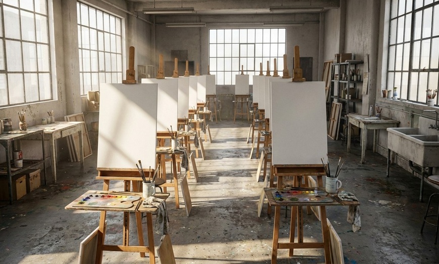 Image 2: Transform Blank Canvases into Masterpieces: 2.5-Hour Canvas Painting Class at Whet Your Palette (Up to 58% Off)