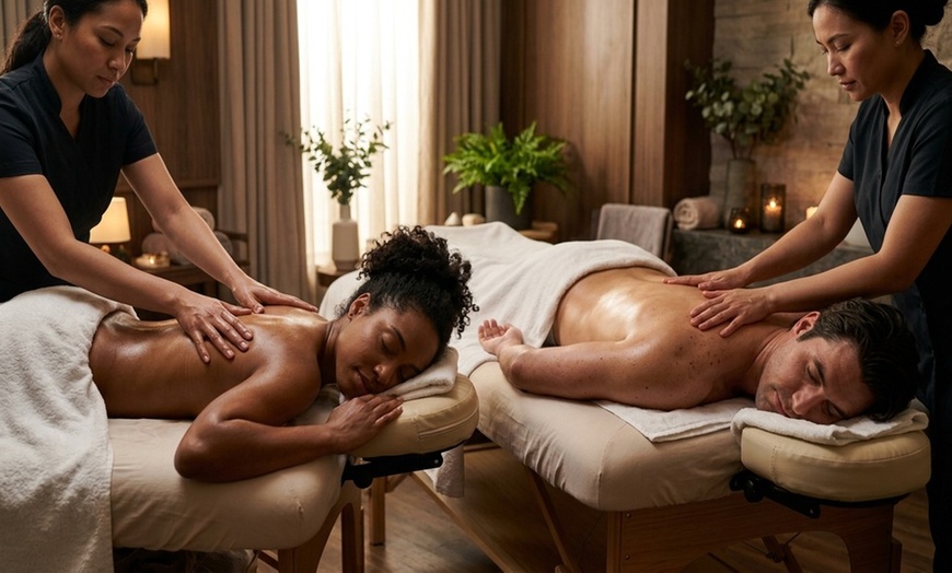 Image 4: Unwind in Bliss: Experience 60-Minutes Custom Combo or Couples Massage