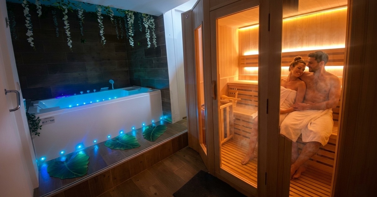 Ritual de masaje en pareja con sauna y ducha en Barcelona