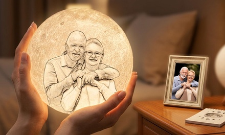 One Personalized Moon Lamp (Shipping Not Included) - Justyling