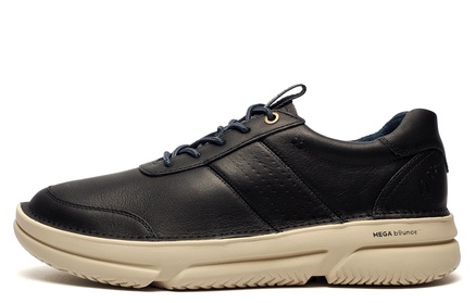 Hush Puppies Navy Hush Puppies Baylor Men s Leather Shoes - Size 12