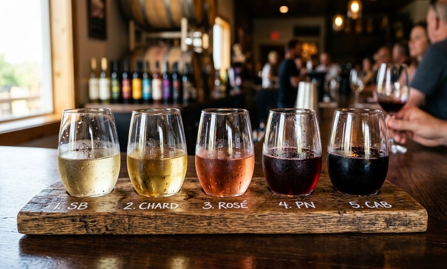 Image 3: Tour and Tasting for Two or Four with Five Samples and a Glass of Wine
