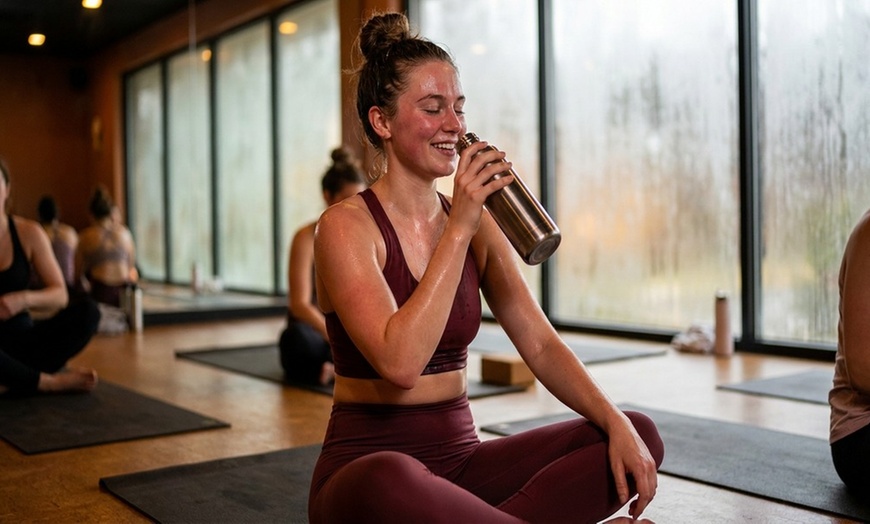 Image 6: Experience Unlimited Bikram Hot Yoga and Inferno Pilates with Bikram Yoga Rancho Cucamonga, up to 70% off