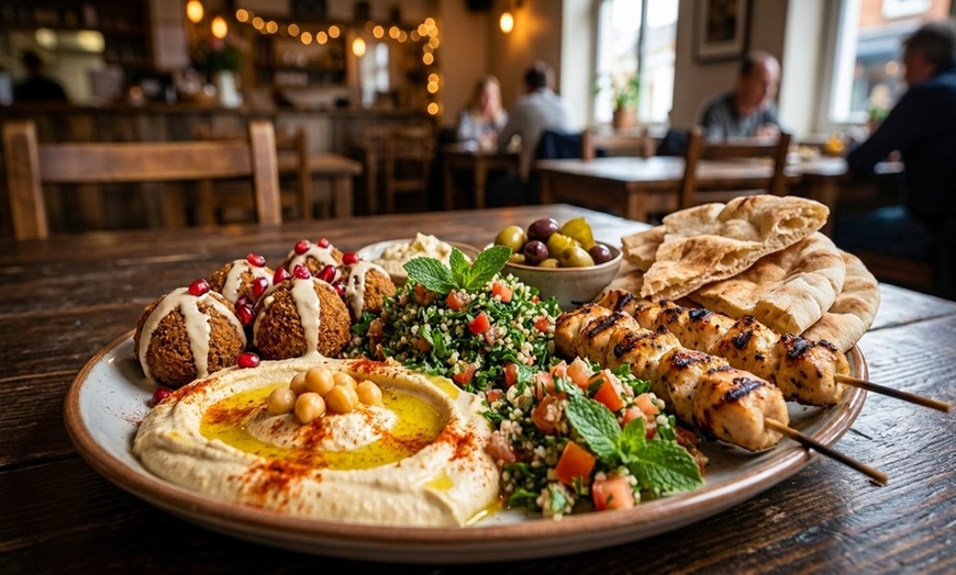 Image 2: Enjoy $50 Toward Food and Drink with Mediterranean Inspiration