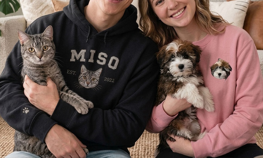 Image 3: Personalize a unisex hoodie for the perfect gift or stylish comfort!