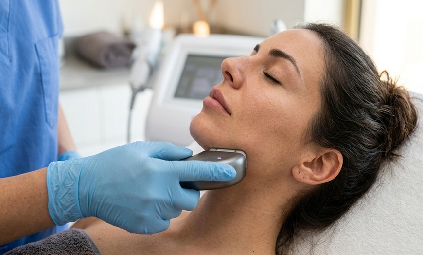Image 2: Get One, or Two Non-Invasive HIFU Face & Neck Skin Tightening Session