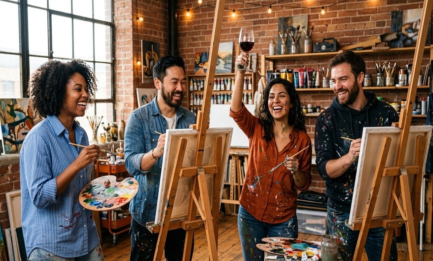 Image 3: Enjoy a 3-Hour BYOB Painting Class for One, Two, or Four People