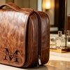 Image 7: Travel in Style With Personalized Vegan-Friendly Leather Toiletry Bag (Up to 85% Off)