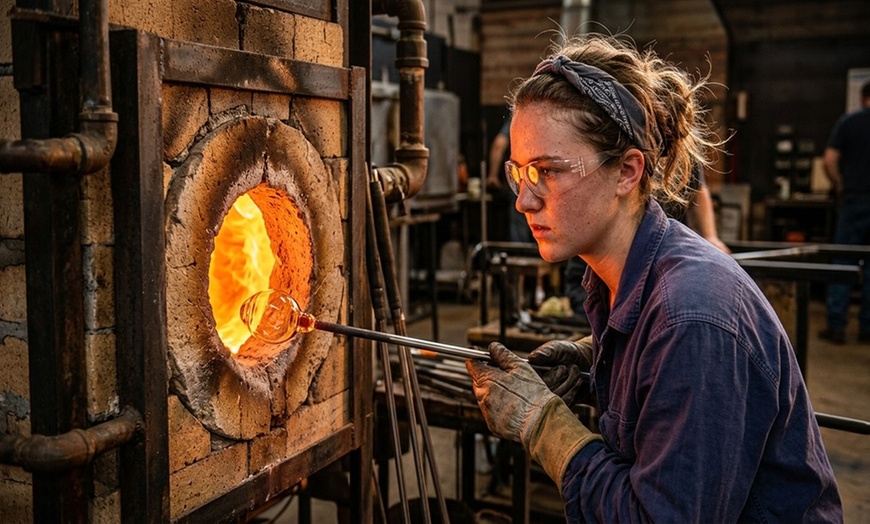Image 7: Glass-Blowing, Wine or Beer Glass-Blowing, or Traditional Vase & More