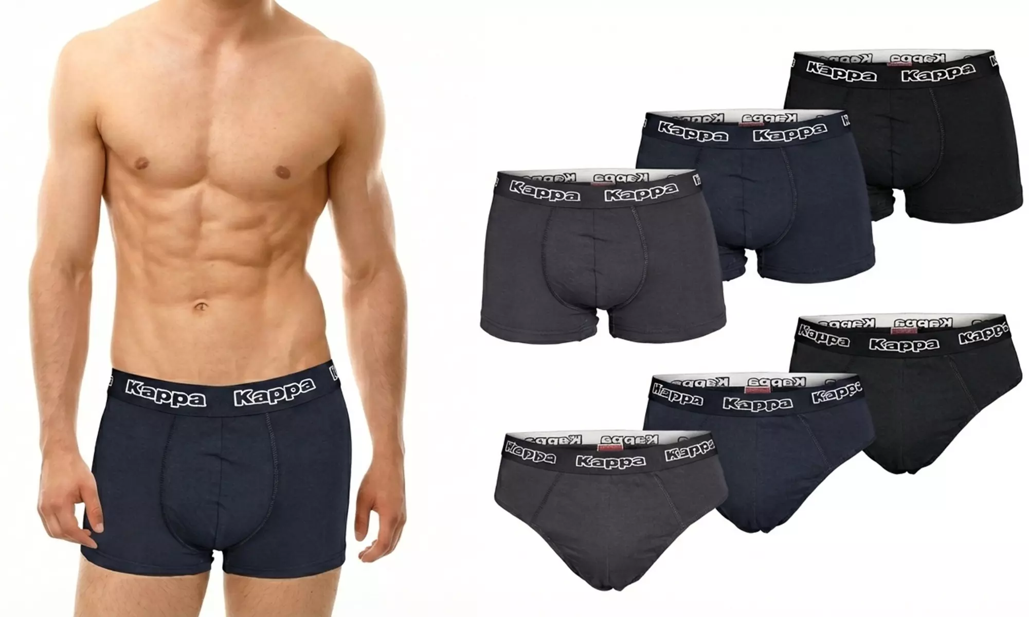 6-pack Kappa boxers of slips