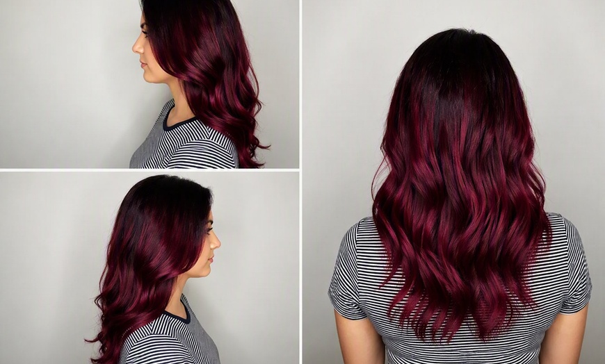 Image 3: Vibrant Color & Style Transformation w/ Haircut, Condition & Blow-dry