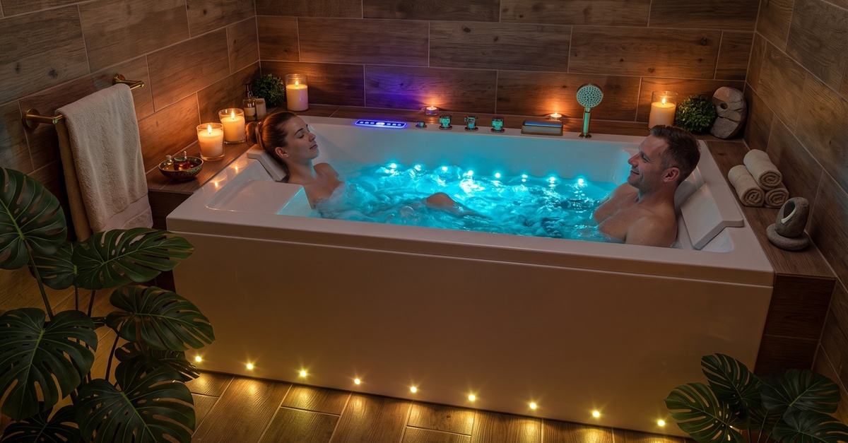 Spa privado para dos con hidromasaje y bebidas en Barcelona