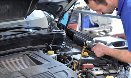 One Synthetic Blend Oil Change with Filter Replacement + Fluid Top Off - KLL Auto Care