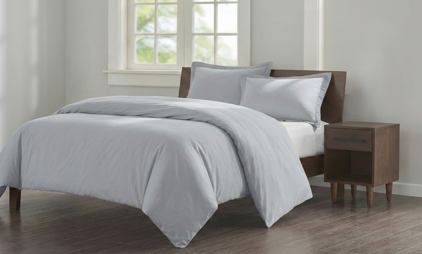 Image 2: Copripiumino matrimoniale in 100% cotone Jersey