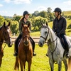 Image 2: Guided Open Field Horseback Riding Lessons at King Equestrian Center