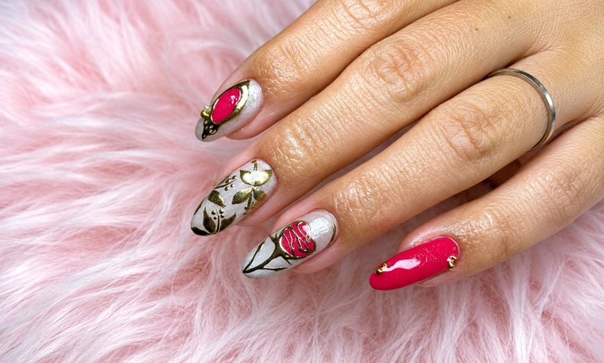 Image 3: Glossy Gel Manicures, Builder Gel, & Dry Pedicures for Polished Nails