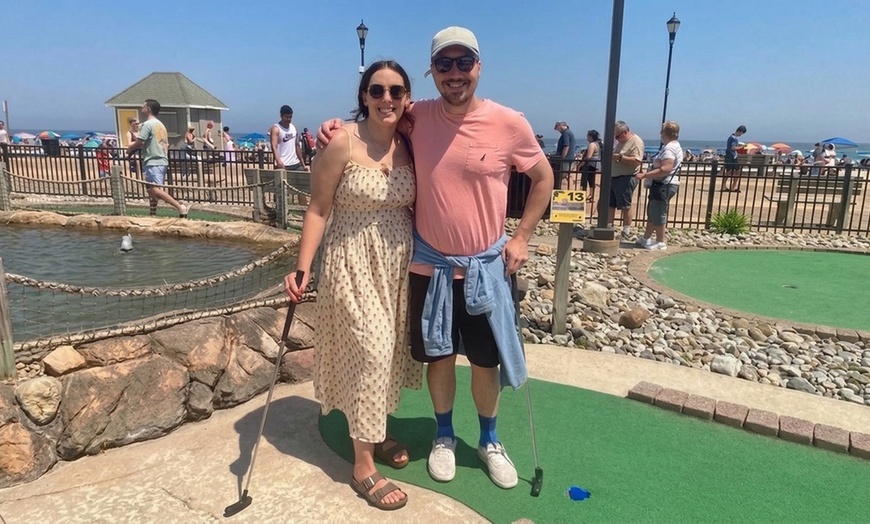 Image 2: Mini Golf Adventure: 18 Holes with Music History & Ocean Views in NJ