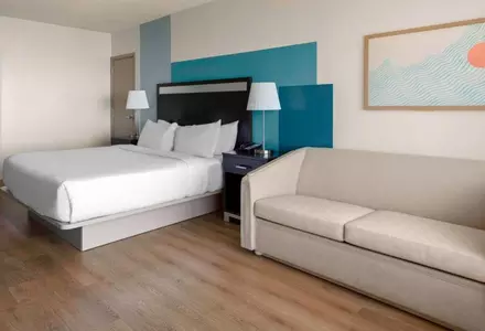 King Bed Ocean View with Sleeper Sofa & Private Balcony