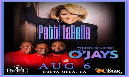 One Ticket - Rear Terrace on Aug 6, 2026 - OC Fair Patti Labelle The O’Jays R&B Soul Orange County 2026