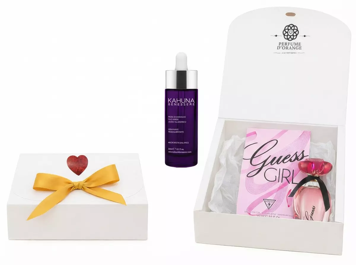100 ml Guess Girl Duft & 30 ml Kahuna Benessere Serum mit Hyaluronsäure in Geschenk-Box - Primary Image