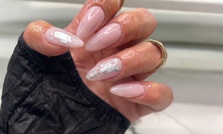 Structured Gel Manicure (Hard Gel) or Gel-X Full Set (One Color) - Nails by Gia