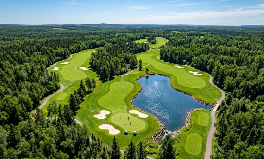 Image 2: Enjoy 18 Holes of Golf with a Cart For One To Four Players 
