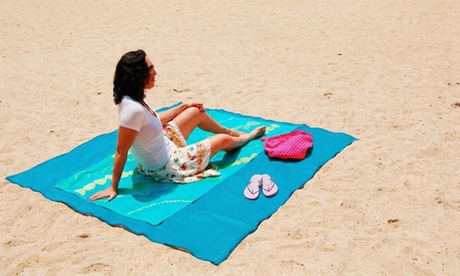 Zandvrije XL strandmat: 1 / Blauw