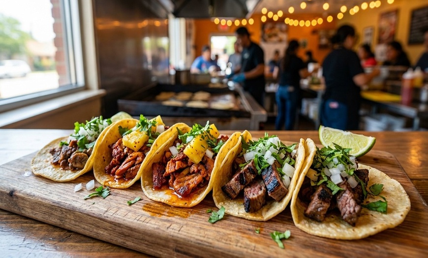 Image 6: Satisfy Your Taco Cravings With a Choice of Tacos and Soda