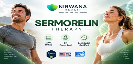 30-Day Supply of Sermorelin – 15mg Program with Consultation: Doctor-Prescribed & Delivered - Nirwana Health