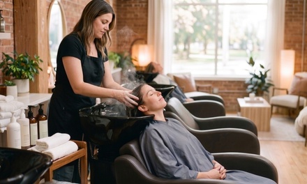 Luxurious haircut with head and shoulder massage, deep conditioning... - Dahlia and Daisy Salon