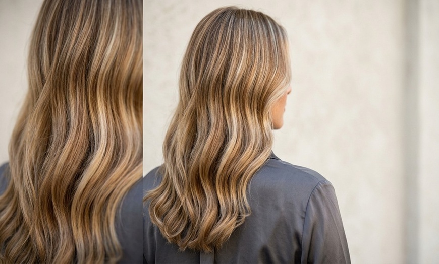 Image 2: Full Highlight with Haircut, and Style or Keratin Treatment