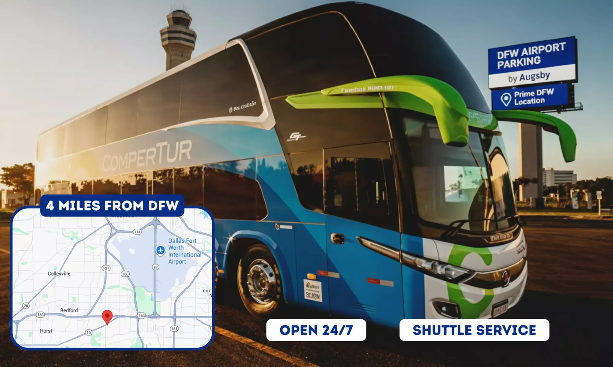 3, 5, or 7 Days of DFW Airport Parking with 24/7 Shuttle