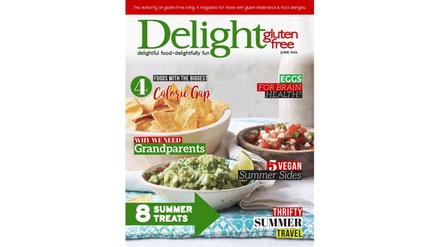 1 Year Subscription - Delight Gluten Free Magazine - Blue Dolphin Magazines