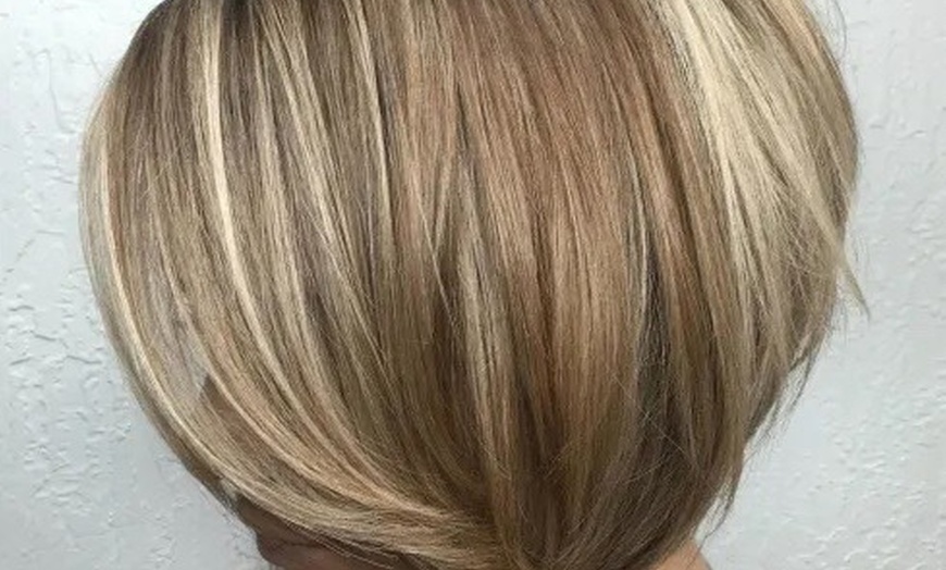 Image 4: Fresh Highlights, Color Retouch, or Perm with Haircut & Blowdry