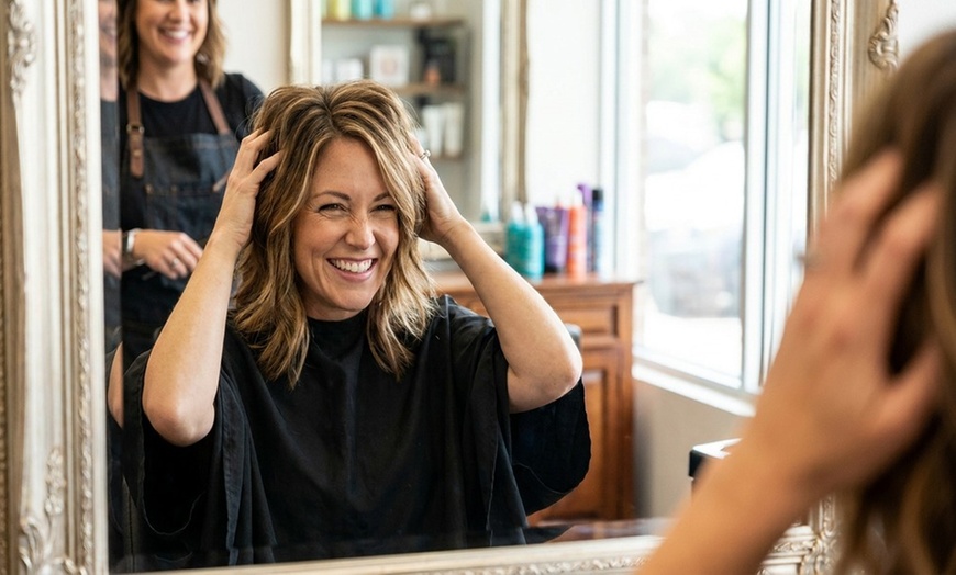 Image 7: Transform Your Look with a Haircut and Highlight Combo