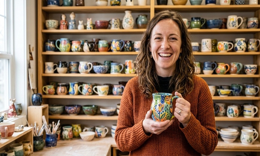 Image 7: 14% Off BYOB Pottery Class at Color Cocktail Factory