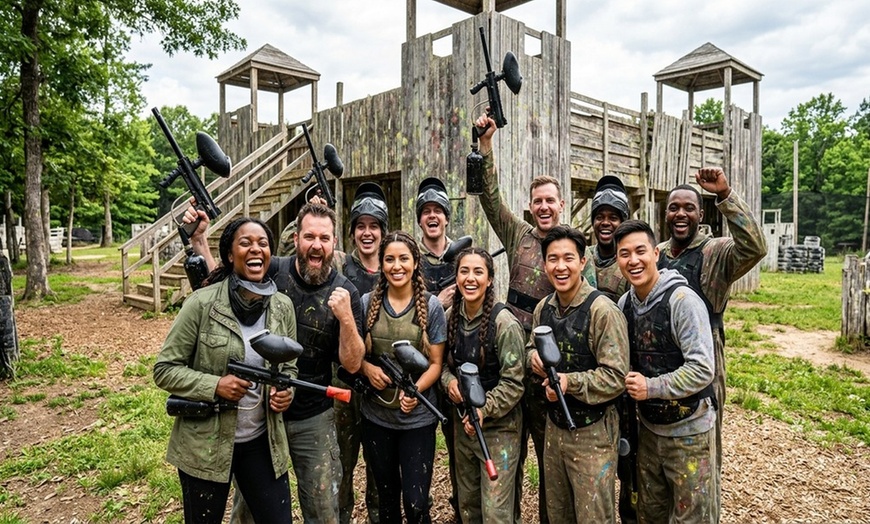 Image 3: All-Day Paintball Experience for Groups of Six or Twelve