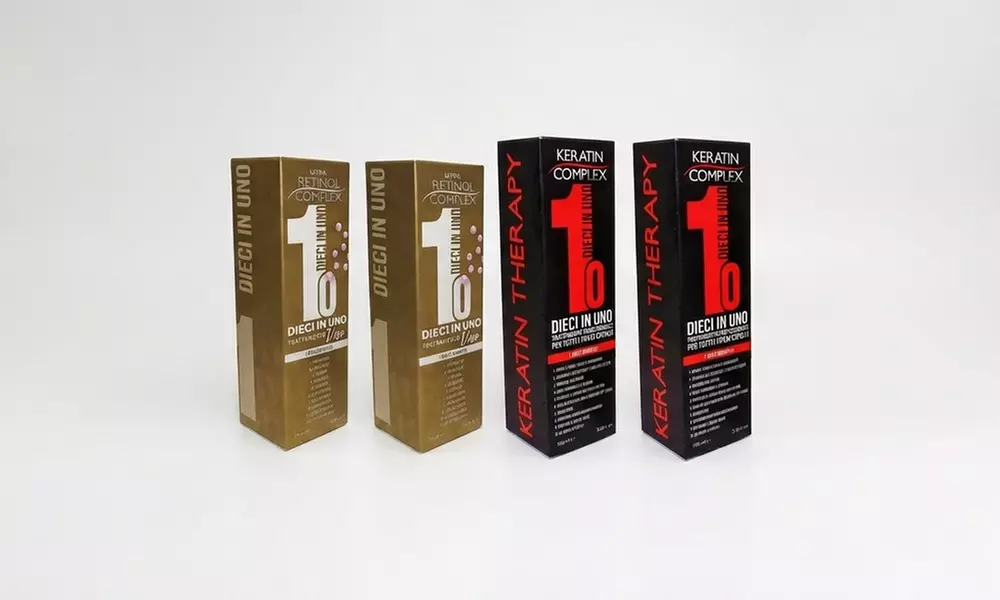 1 o 2 confezioni di trattamenti viso o capelli 10 in 1 Retinol Complex