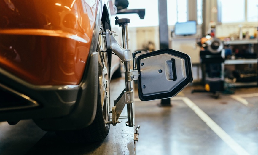 Image 4: Wheel Alignment for Four Tires w/ Optional Balancing or Tire Rotation