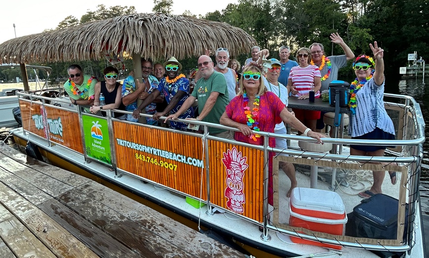 Image 3: Private Tiki Boat Cruises on Myrtle Beach's Intracoastal Waterway