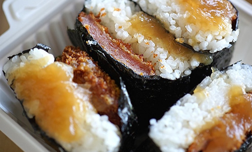 Image 6: Hawaiian BBQ Combo Meals with Musubi, Tacos, Shaved Ice & Drinks