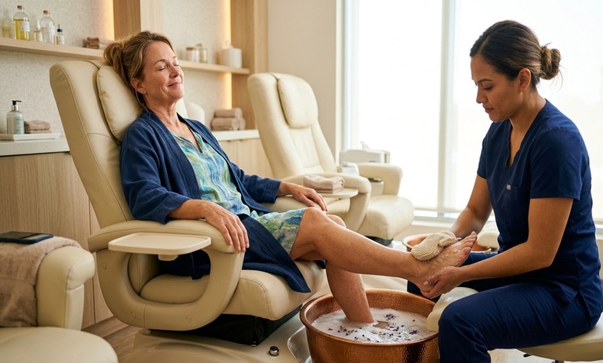 Image 5: Relaxing Massage with Hot Towel & Feet Exfoliation